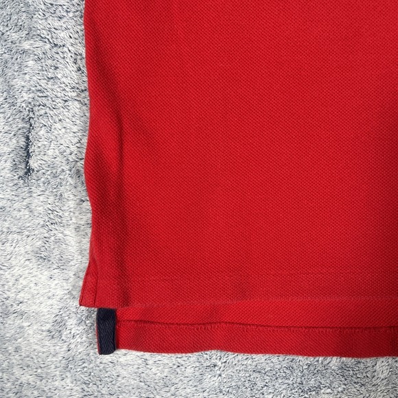 Polo Ralph Lauren VINTAGE SS Rugby Polo Men's M Red Blue Colorblock Yellow Pony - Picture 5 of 16